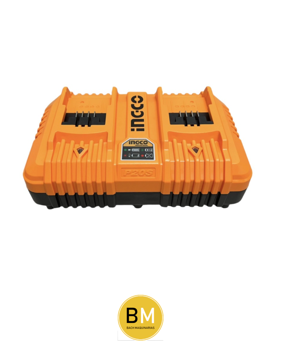 CARGADOR BATERIA 20V - 4.0AH DOBLE