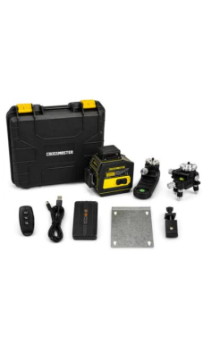 NIVEL LASER 3x360*(2PV+1PH) - 20m - LASER VERDE - SOPORTE MAGNET. - CARG. USB